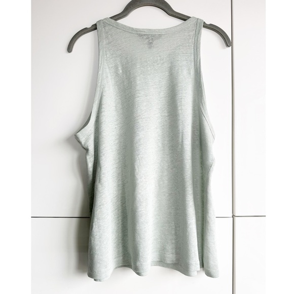 Banana Republic Mint Green 100% Linen Tank Top Size Large Petite - Picture 4 of 4